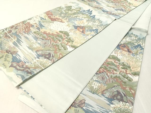 平和屋着物●六通柄袋帯　紹巴　古都の風　正絹　逸品　CABL6013vp