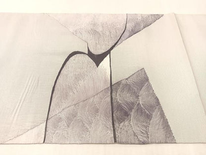 平和屋着物●太鼓柄袋帯　すくい織　抽象文様　正絹　逸品　CABL6021vp