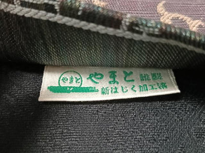 平和屋着物▽全通柄袋帯　スリーシーズン　春夏秋　モール　切嵌吉祥花文　金糸　やまと誂製　正絹　逸品　未使用　CABL6029vp