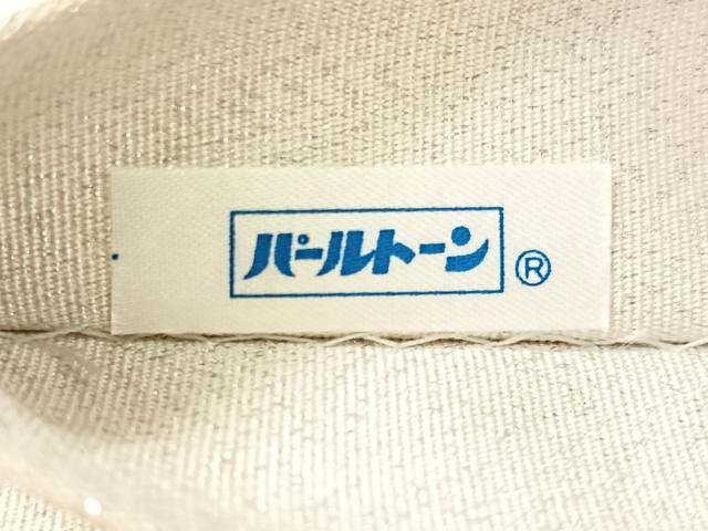 平和屋着物●爪掻き本綴れ　太鼓柄袋帯　作家物　刺繍　詩歌　銀糸　正絹　逸品　CABL6034vp