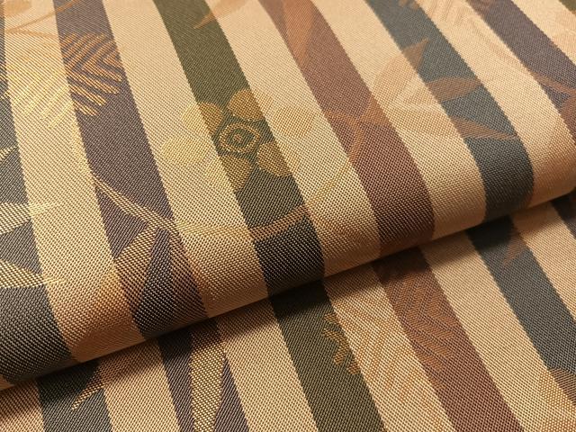 平和屋着物●全通柄　本袋帯　笹蔓間道　金糸　正絹　逸品　未使用　CABL6086vp