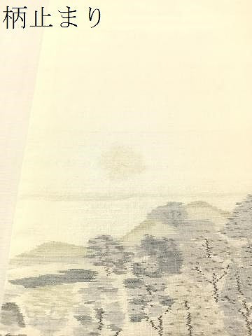 平和屋着物●六通柄袋帯　紬地　金閣寺　正絹　逸品　CABL6091vp