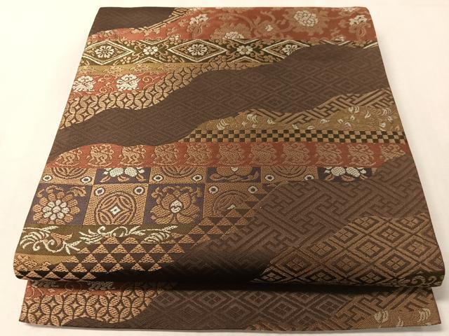 平和屋着物●六通柄　京袋帯　名物裂　正絹　逸品　CABL6095vp