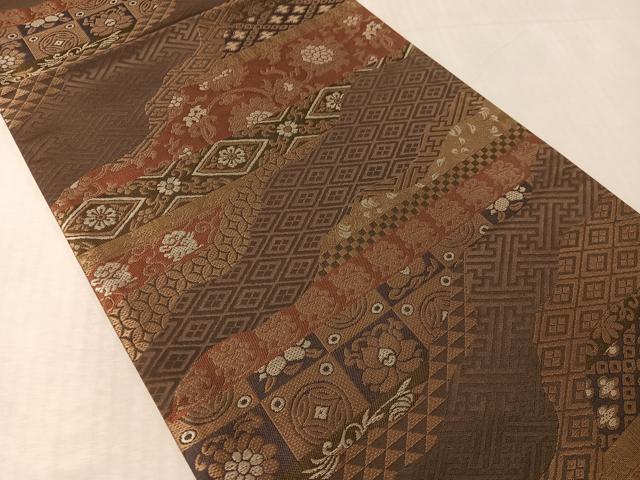 平和屋着物●六通柄　京袋帯　名物裂　正絹　逸品　CABL6095vp
