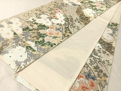 平和屋着物●六通柄袋帯 唐織 蓬来山 金銀糸 正絹 逸品 CABL6116vp