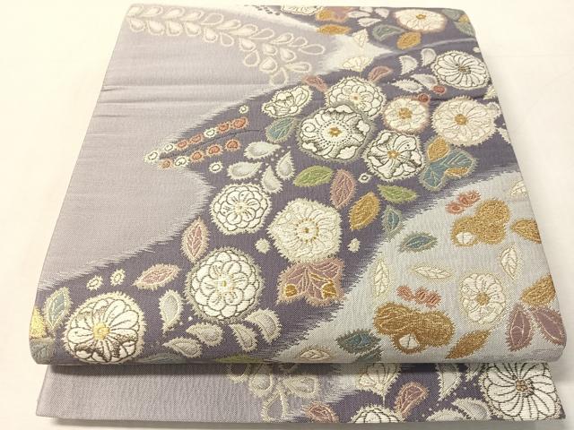 平和屋着物●六通柄袋帯 辻が花 ラメ糸 金糸 やまと誂製 正絹 逸品 未使用 CABL6118vp