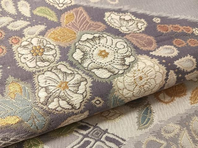 平和屋着物●六通柄袋帯 辻が花 ラメ糸 金糸 やまと誂製 正絹 逸品 未使用 CABL6118vp