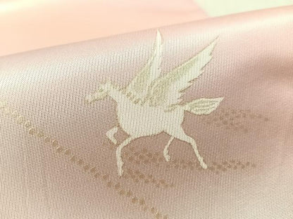平和屋着物▼太鼓柄袋帯　ペガサス　金銀彩　正絹　逸品　CABL6128vp