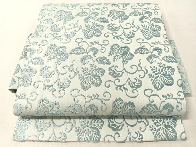 平和屋着物●つけ帯　唐織　桐唐草文　正絹　逸品　CABL6131vp