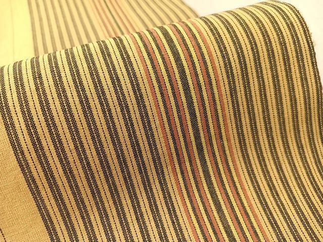 平和屋着物●両面　全通柄袋帯　絣市松文様　正絹　逸品　CABL6136vp