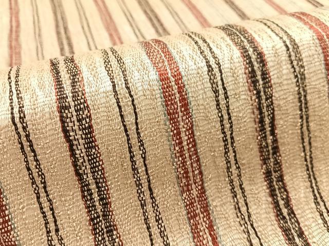 平和屋着物▽全通柄袋帯　スリーシーズン　春夏秋　櫛織　間道　正絹　逸品　CABL6139vp