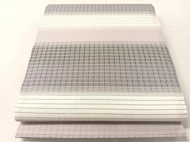 平和屋着物▽両面　全通柄袋帯　スリーシーズン　春夏秋　モール　花間道　正絹　逸品　未使用　CABL6148vp