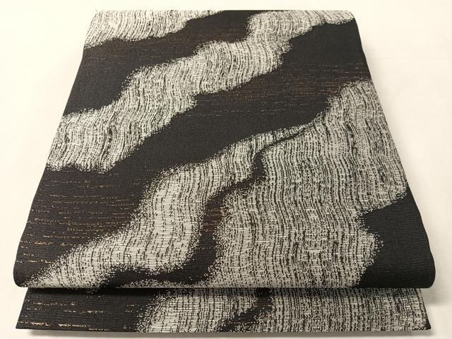 平和屋着物▽西陣　正和謹製　両面　全通柄袋帯　スリーシーズン　春夏秋　作家物　華仙　道長文様　金糸　証紙付き　正絹　逸品　CABL6150vp