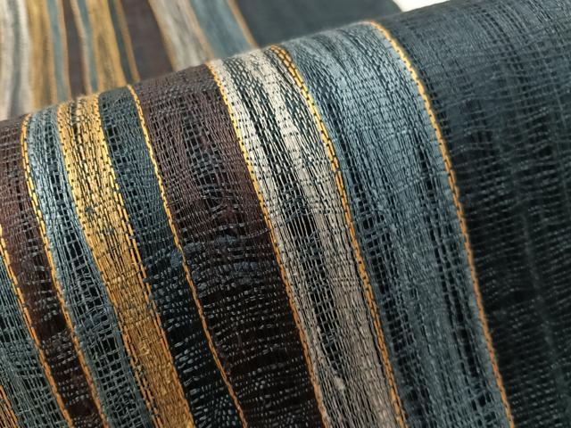 平和屋着物▽全通柄袋帯　スリーシーズン　春夏秋　櫛織　間道　正絹　逸品　CABL6162vp
