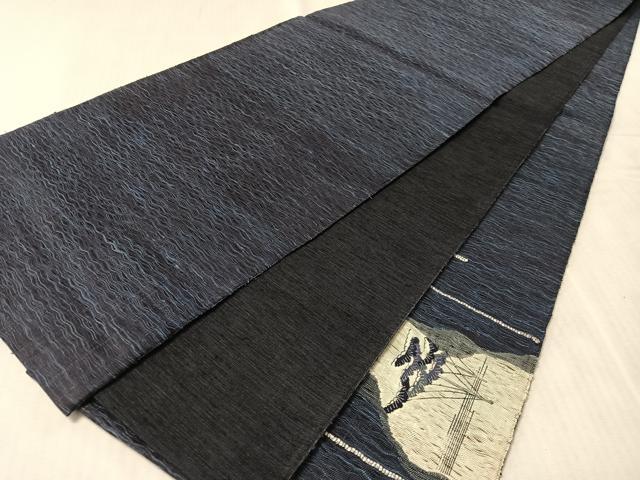 平和屋着物▽太鼓柄袋帯　スリーシーズン　春夏秋　すくい織　御所解文　正絹　逸品　未使用　CABL6165vp