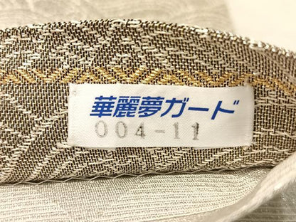 平和屋着物▽六通柄袋帯　スリーシーズン　春夏秋　雪輪楽器文　金銀糸　正絹　逸品　未使用　CABL6175vp