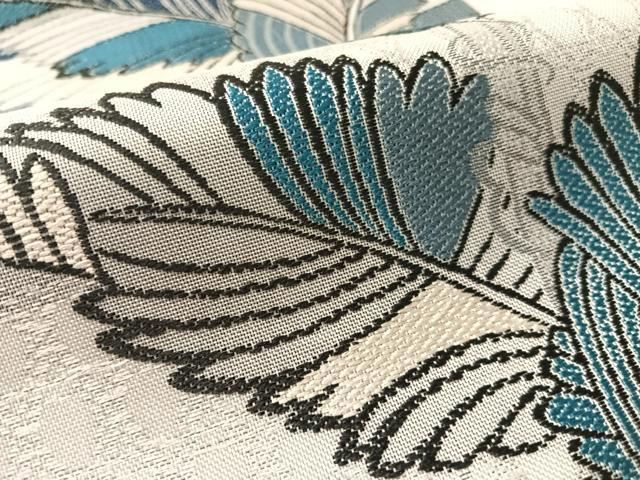 平和屋着物▽太鼓柄袋帯　スリーシーズン　春夏秋　草花文　正絹　逸品　CABL6178vp