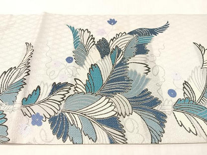 平和屋着物▽太鼓柄袋帯　スリーシーズン　春夏秋　草花文　正絹　逸品　CABL6178vp