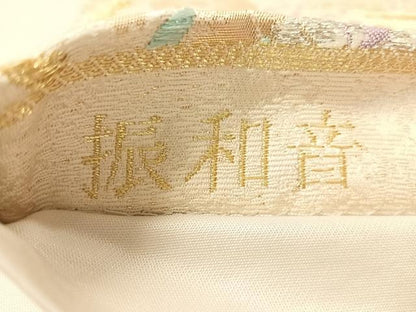 平和屋着物●六通柄袋帯 振和音 遠山舞桜 金銀糸 正絹 逸品 CABL6185vp