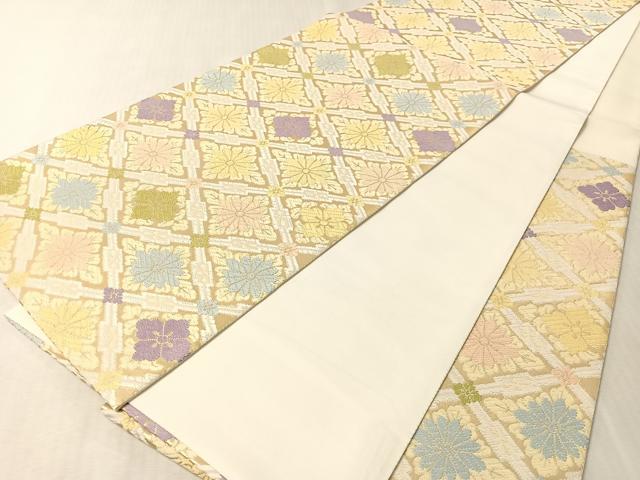 平和屋着物●麗袋帯　京・唐織　名宝之宴　金彩　正絹　逸品　CABL6192vp