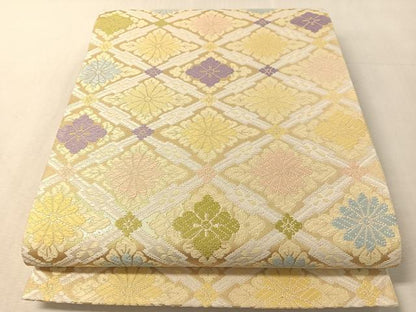 平和屋着物●麗袋帯　京・唐織　名宝之宴　金彩　正絹　逸品　CABL6192vp