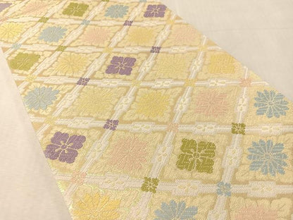 平和屋着物●麗袋帯　京・唐織　名宝之宴　金彩　正絹　逸品　CABL6192vp