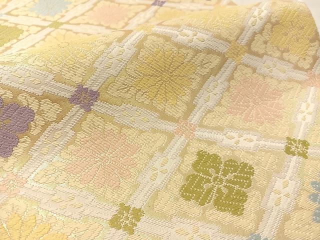 平和屋着物●麗袋帯　京・唐織　名宝之宴　金彩　正絹　逸品　CABL6192vp