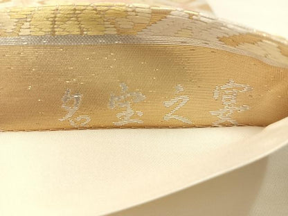 平和屋着物●麗袋帯　京・唐織　名宝之宴　金彩　正絹　逸品　CABL6192vp