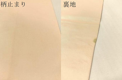 平和屋着物●西陣　服部織物謹製　六通柄袋帯　風景花文　金銀糸　正絹　逸品　CABL6196vp