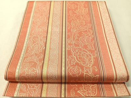 平和屋着物●本場筑前博多織　全通柄　京袋帯　更紗間道　正絹　逸品　CABL6198vp