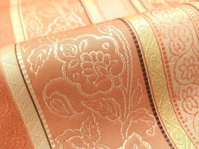 平和屋着物●本場筑前博多織　全通柄　京袋帯　更紗間道　正絹　逸品　CABL6198vp