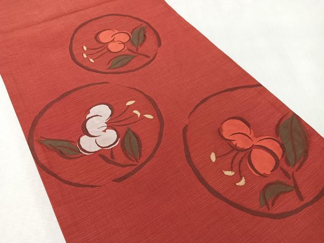 平和屋着物●名門木屋太　今河織物　六通柄袋帯　花丸文　正絹　逸品　CABL6200vp