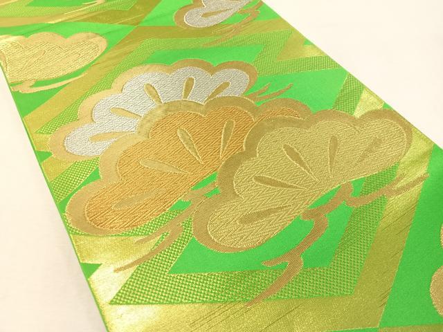 平和屋着物●西陣　川島織物　六通柄　本袋帯　松　金銀糸　正絹　逸品　未使用　CABL6201vp