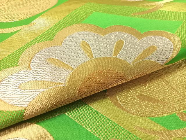 平和屋着物●西陣　川島織物　六通柄　本袋帯　松　金銀糸　正絹　逸品　未使用　CABL6201vp