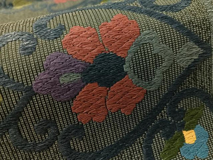平和屋着物●六通柄袋帯　吉祥花間道　正絹　逸品　未使用　CABL6216vp