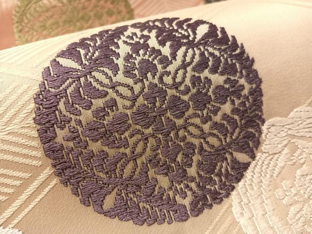 平和屋着物●六通柄袋帯　唐織　御部司　花丸文　正絹　逸品　CABL6217vp