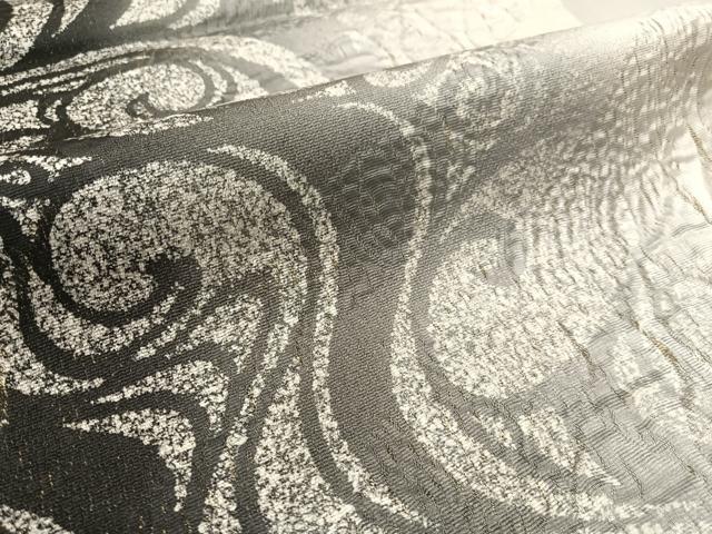 平和屋着物●両面　全通柄袋帯　流水文　金通し地　正絹　逸品　CABL6221vp