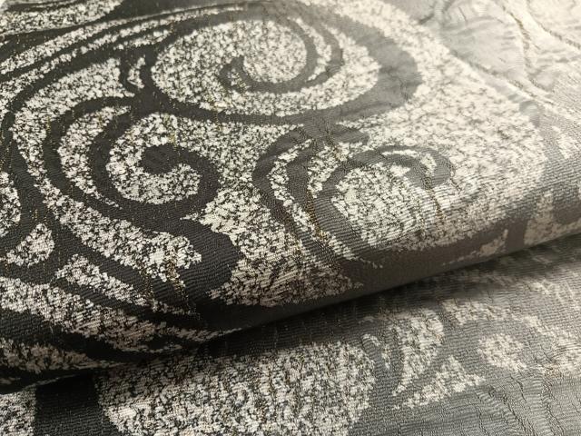 平和屋着物●両面　全通柄袋帯　流水文　金通し地　正絹　逸品　CABL6221vp