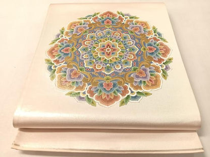 平和屋着物●西陣　太鼓柄袋帯　作家物　金銀糸　正絹　逸品　CABL6252vp