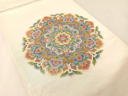 平和屋着物●西陣　太鼓柄袋帯　作家物　金銀糸　正絹　逸品　CABL6252vp
