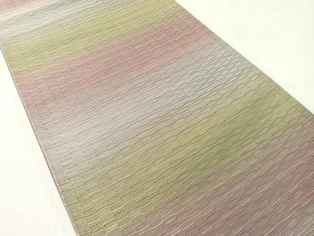 平和屋着物●全通柄袋帯　霞吉祥文　正絹　逸品　CABL6254vp