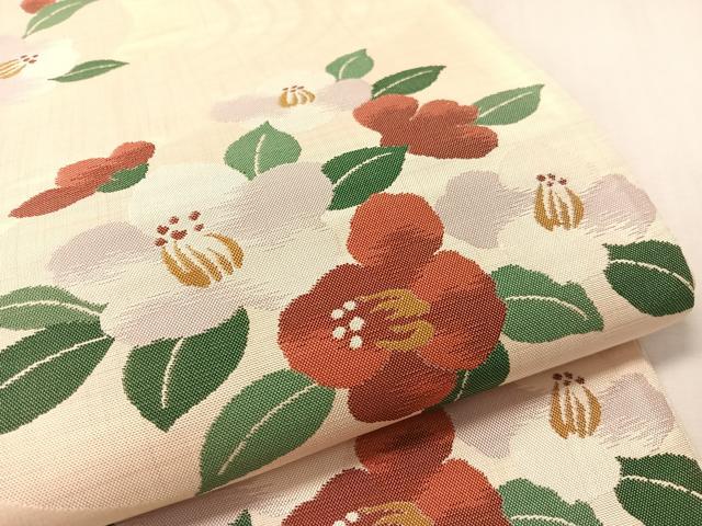 平和屋着物●六通柄袋帯　流水舞花文　正絹　逸品　CABL6255vp