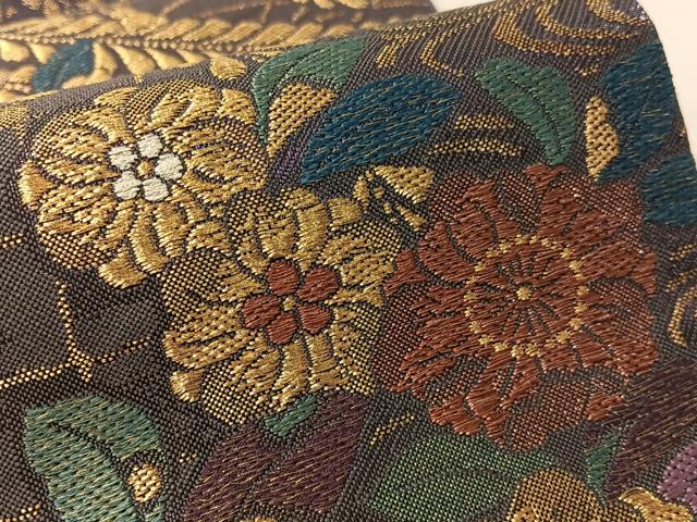 平和屋着物●六通柄袋帯　辻が花　ラメ糸　金糸　やまと誂製　正絹　逸品　CABL6262vp