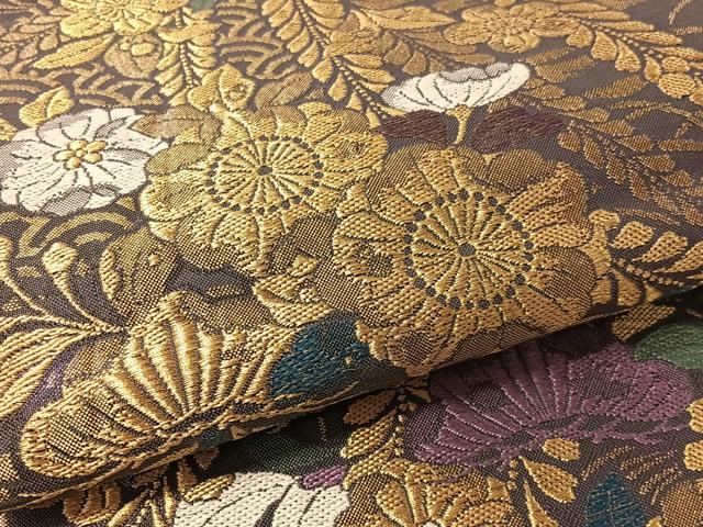 平和屋着物●六通柄袋帯　辻が花　ラメ糸　金糸　やまと誂製　正絹　逸品　CABL6262vp