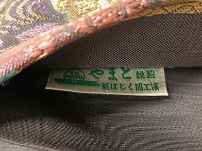 平和屋着物●六通柄袋帯　辻が花　ラメ糸　金糸　やまと誂製　正絹　逸品　CABL6262vp
