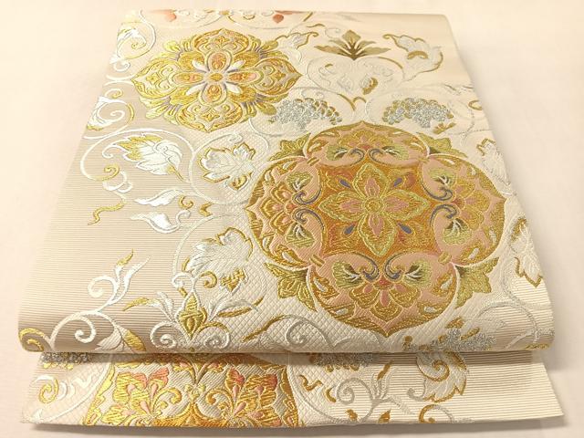 平和屋着物●西陣の老舗　1782年創業　山下織物　六通柄袋帯　唐織　宝華錦繍文　金銀糸　正絹　逸品　未使用　CABL6270vp