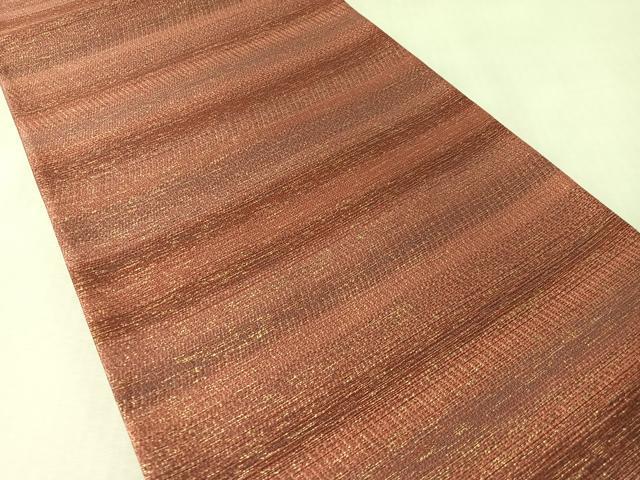 平和屋着物●西陣 創作帯まつ岡謹製 全通柄袋帯 本泥染 霞文 金糸 証紙付き 正絹 逸品 未使用 CABL6286vp