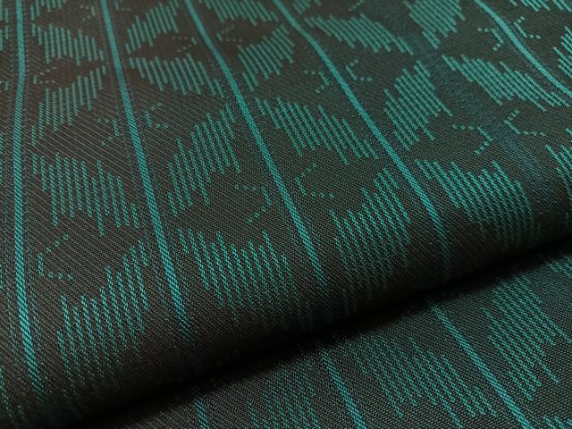 平和屋着物●両面 全通柄袋帯 幾何学文様 金糸 正絹 逸品 未使用 CABL6293vp