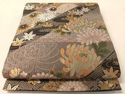平和屋着物●両面　六通柄袋帯　乱菊　やまと誂製　正絹　逸品　未使用　CABL6295vp