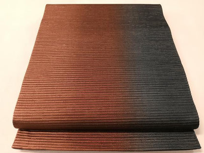 平和屋着物●全通柄 京袋帯 縦霞 金糸 正絹 逸品 CABL6299vp
